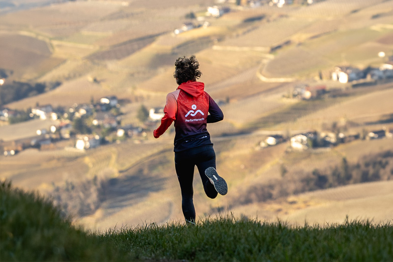 Carolin Schermuly bei einem Marathon Lauf